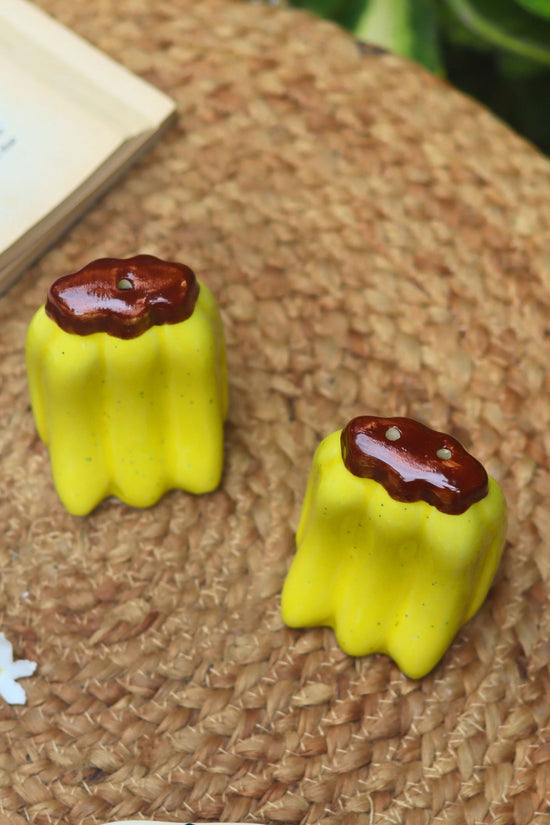 Handmade Banana Salt Pepper Shakers