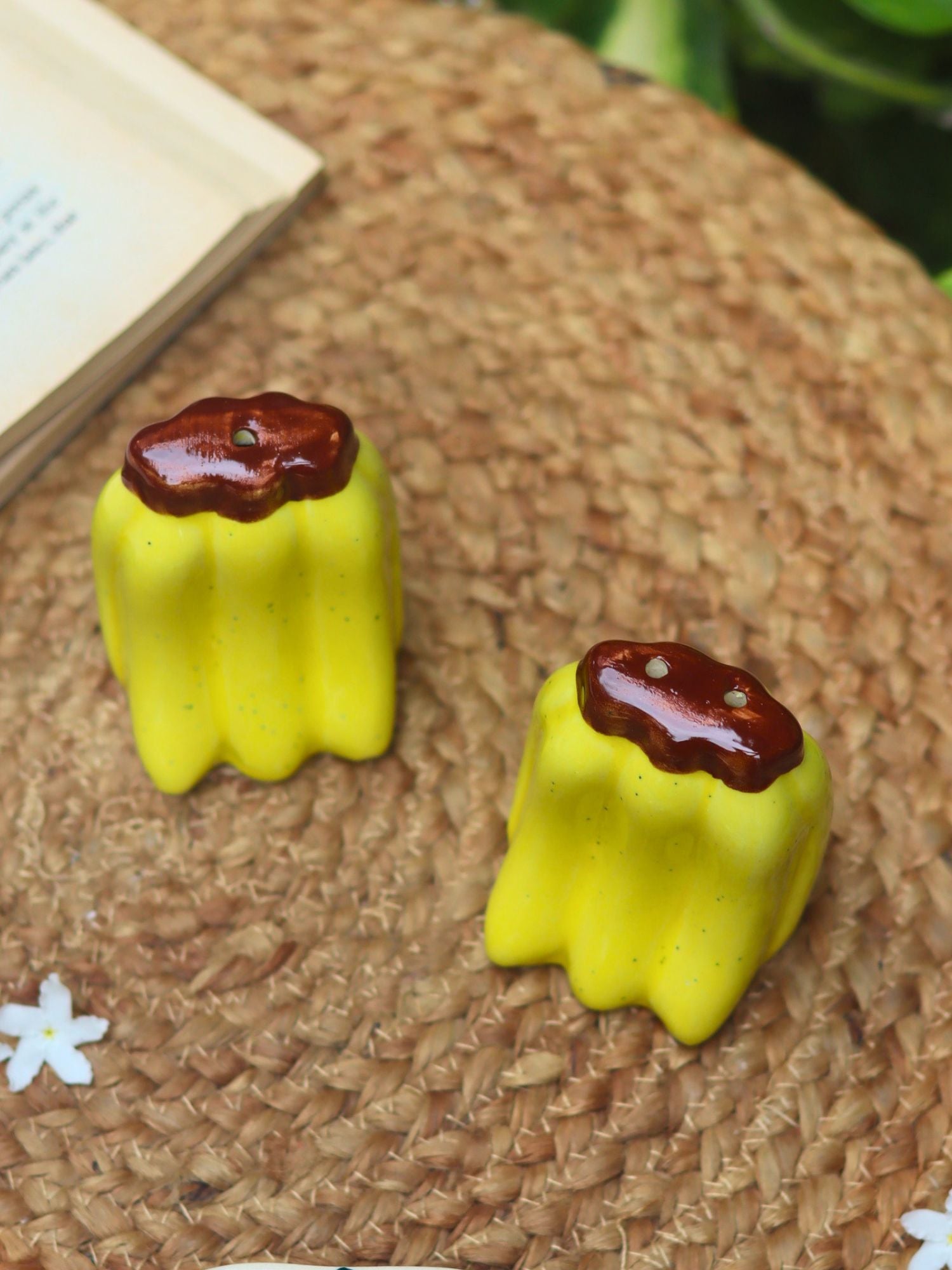 Handmade Banana Salt Pepper Shakers