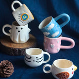 Set of 6 Tea Time Treat Mugs (for the price of 5) handmade in india