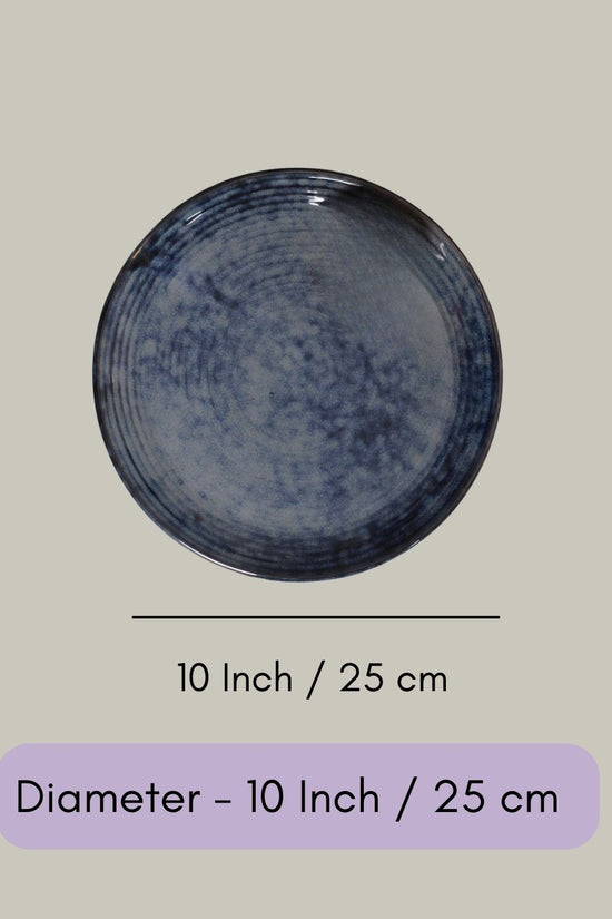 Grey Spiral Dinner Plate