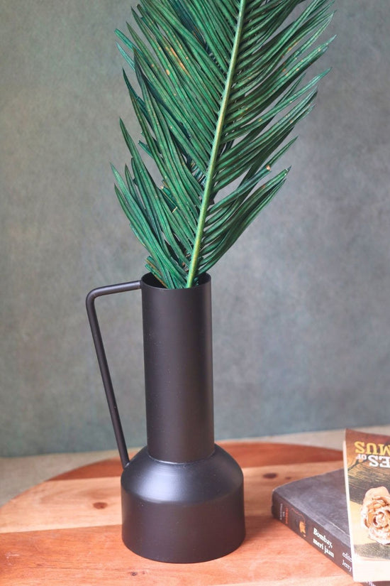 black tall vase with premium quality material