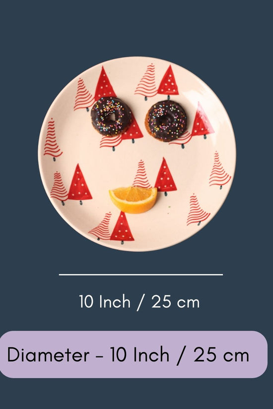 Red Christmas Tree - Dinner Plate