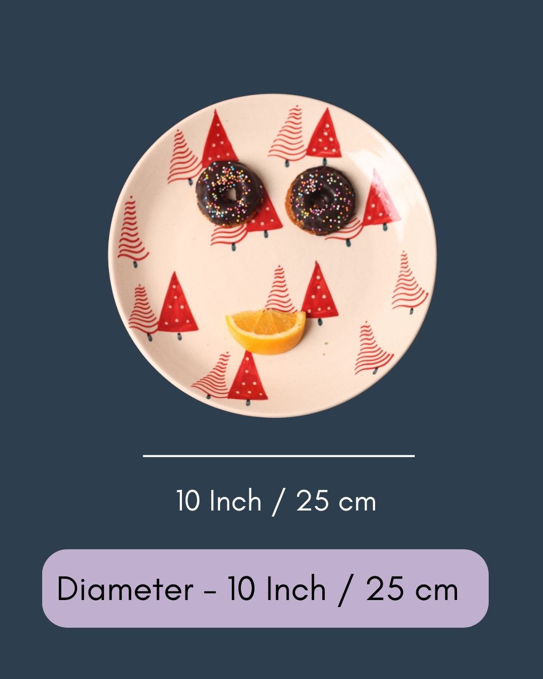 Red Christmas Tree - Dinner Plate