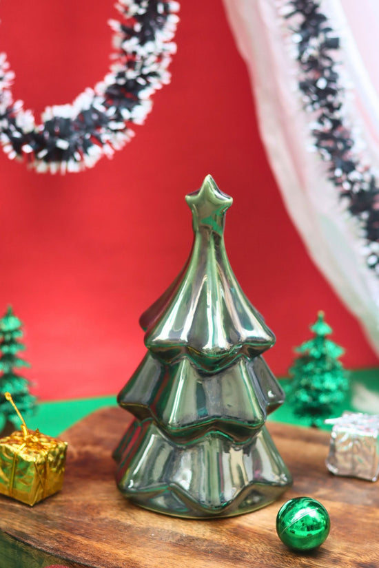 Green Star Christmas Tree made by ceramic