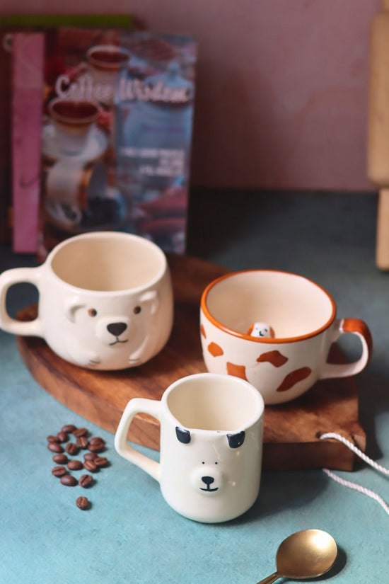 Set of 3 - Paws & Pour Mugs with premium quality material