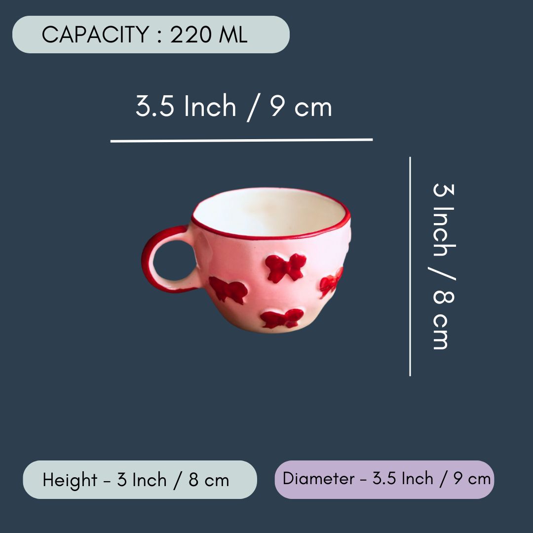 Christmas Bow Mug in a Gift Box