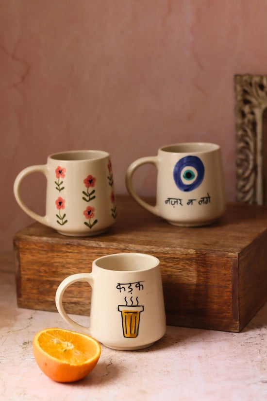 Handmade Set of 3 - Kadak Moments Mugs