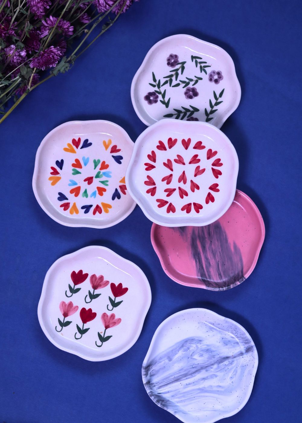 Set of 6 Best Handmade Dessert Plates (for the price of 5) with premium quality material