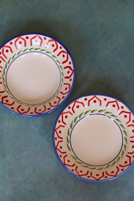 indie pasta plate handmade in india