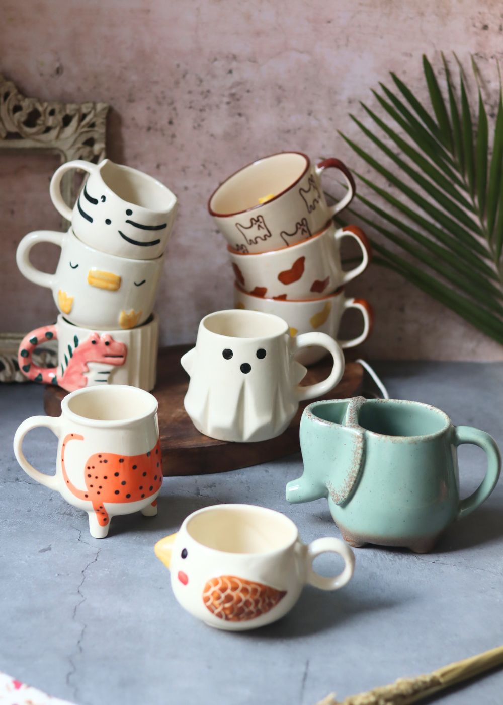 Set of 10 Mystic Animal Mugs (for the price of 7) with premium quality material