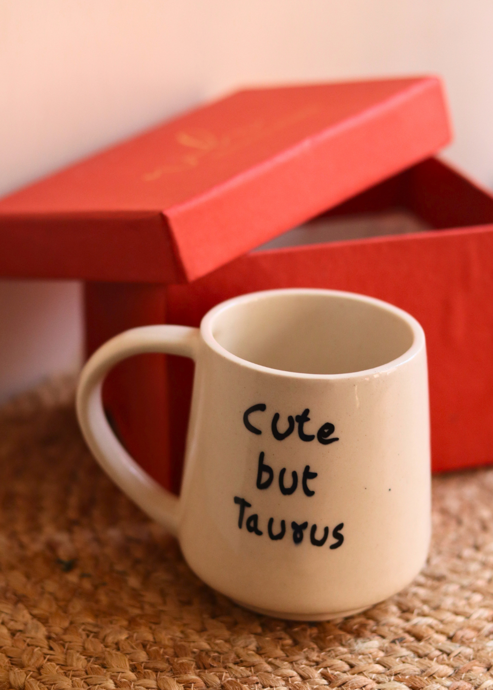 cute but taurus mug in a gift box for your special one