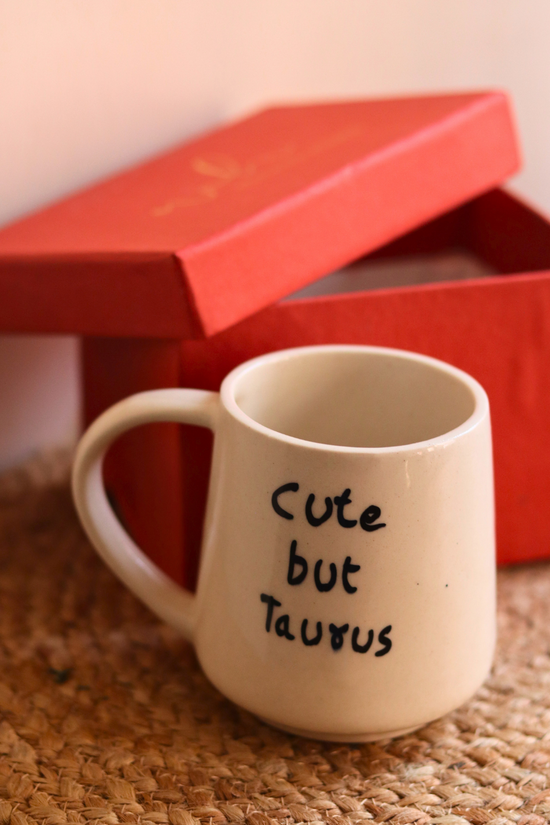 cute but taurus mug in a gift box for your special one