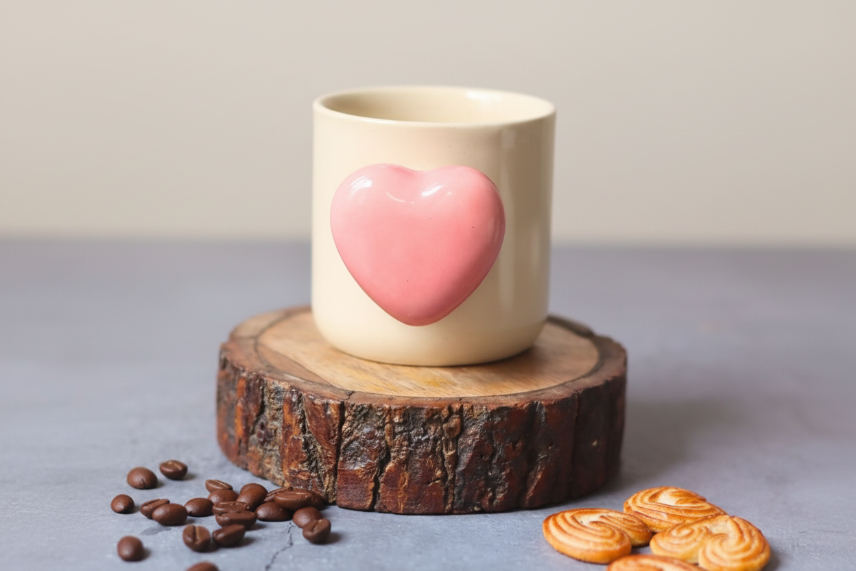 Pink Heartbeat Coffee Mug