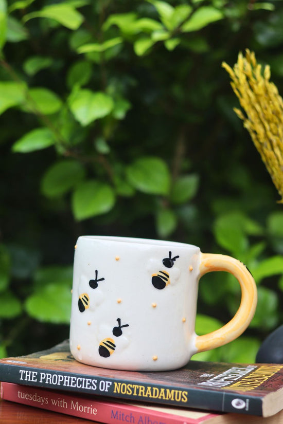 handmade irregular ceramic bee with premium quality material