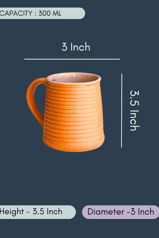 Rust & Grey Coffee Mug - Tall