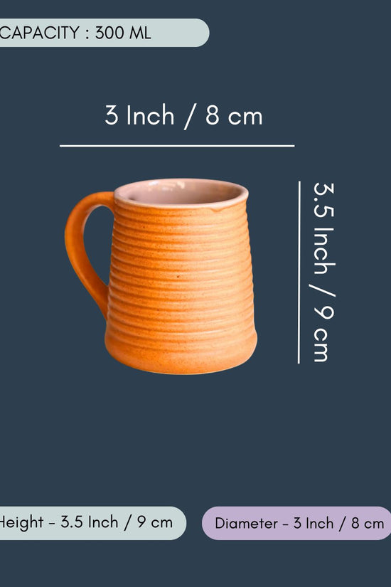 Rust & Grey Coffee Mug - Tall