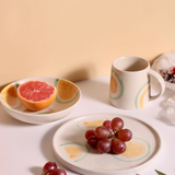 yellow & green ring breakfast set