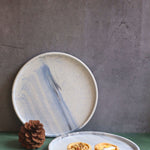 black marble platter made by ceramic 