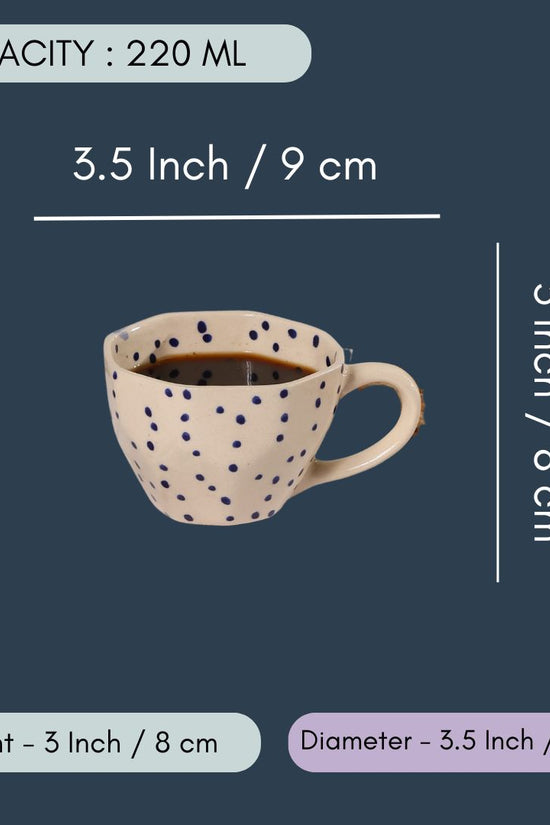 Purple Polka Mug - Set of 6