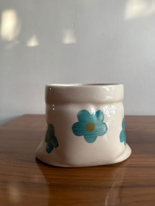 Blue Floral Pouch Mug