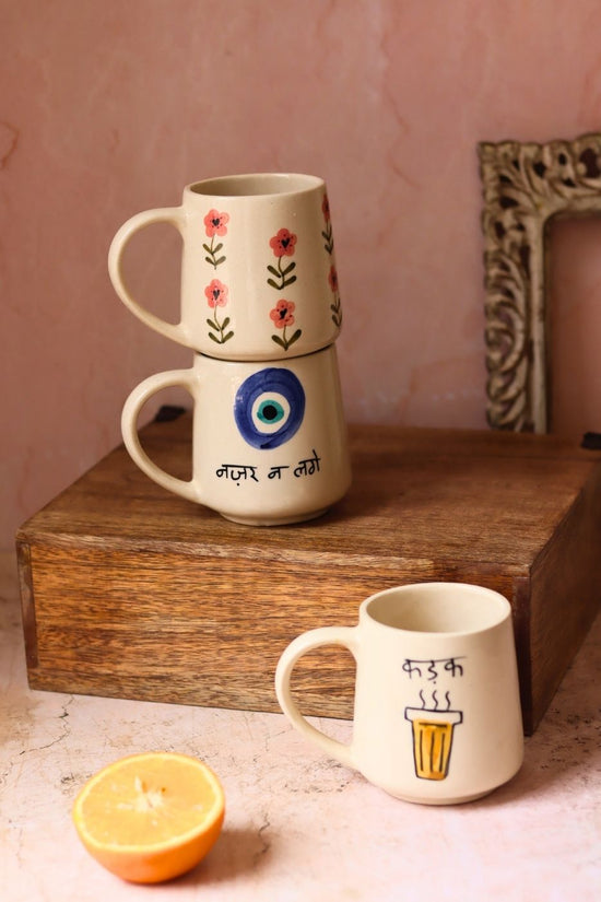 Set of 3 - Kadak Moments Mugs made by ceramic