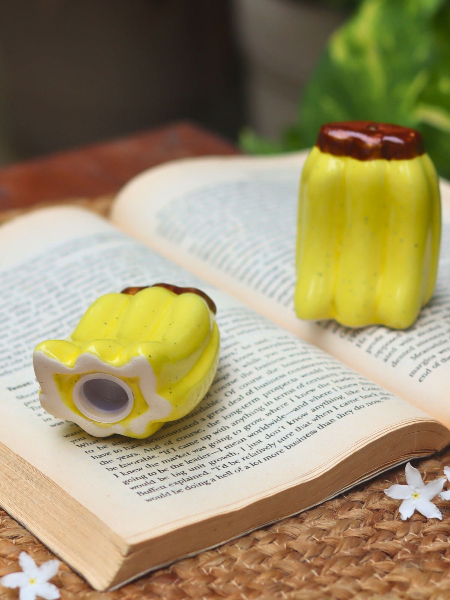 Banana Salt Pepper Shakers handmade in India