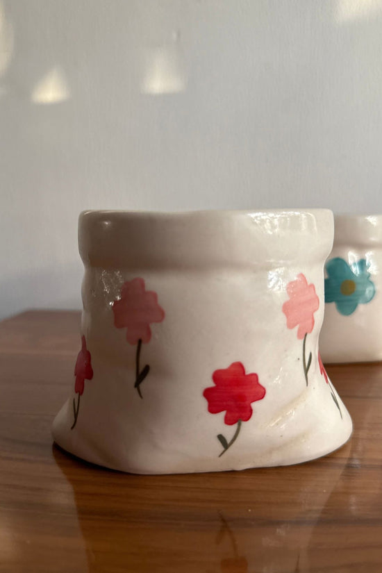 Pink Flowers - Pouch Mug