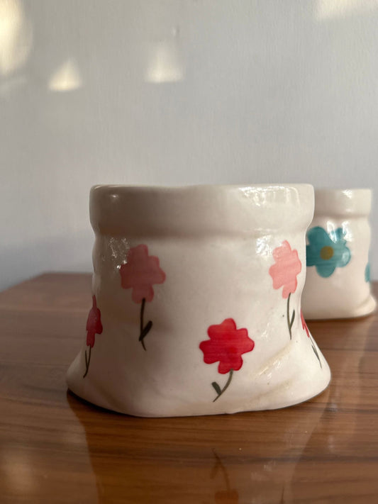 Pink Flowers - Pouch Mug