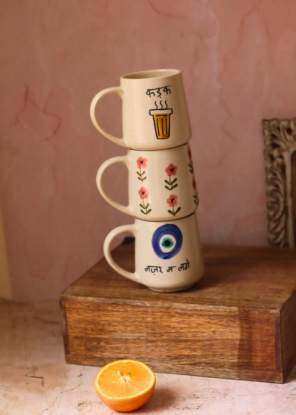 Set of 3 - Kadak Moments Mugs with premium quality material
