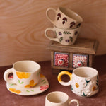 Handmade Set of 6 Elegant Mugs Combo (for the price of 5)