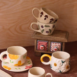 Set of 6 Elegant Mugs Combo (for the price of 5) made by ceramic