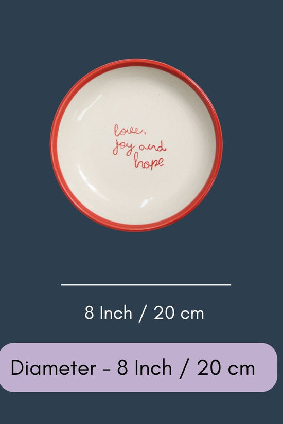 Love, Joy And Hope Pasta Plate