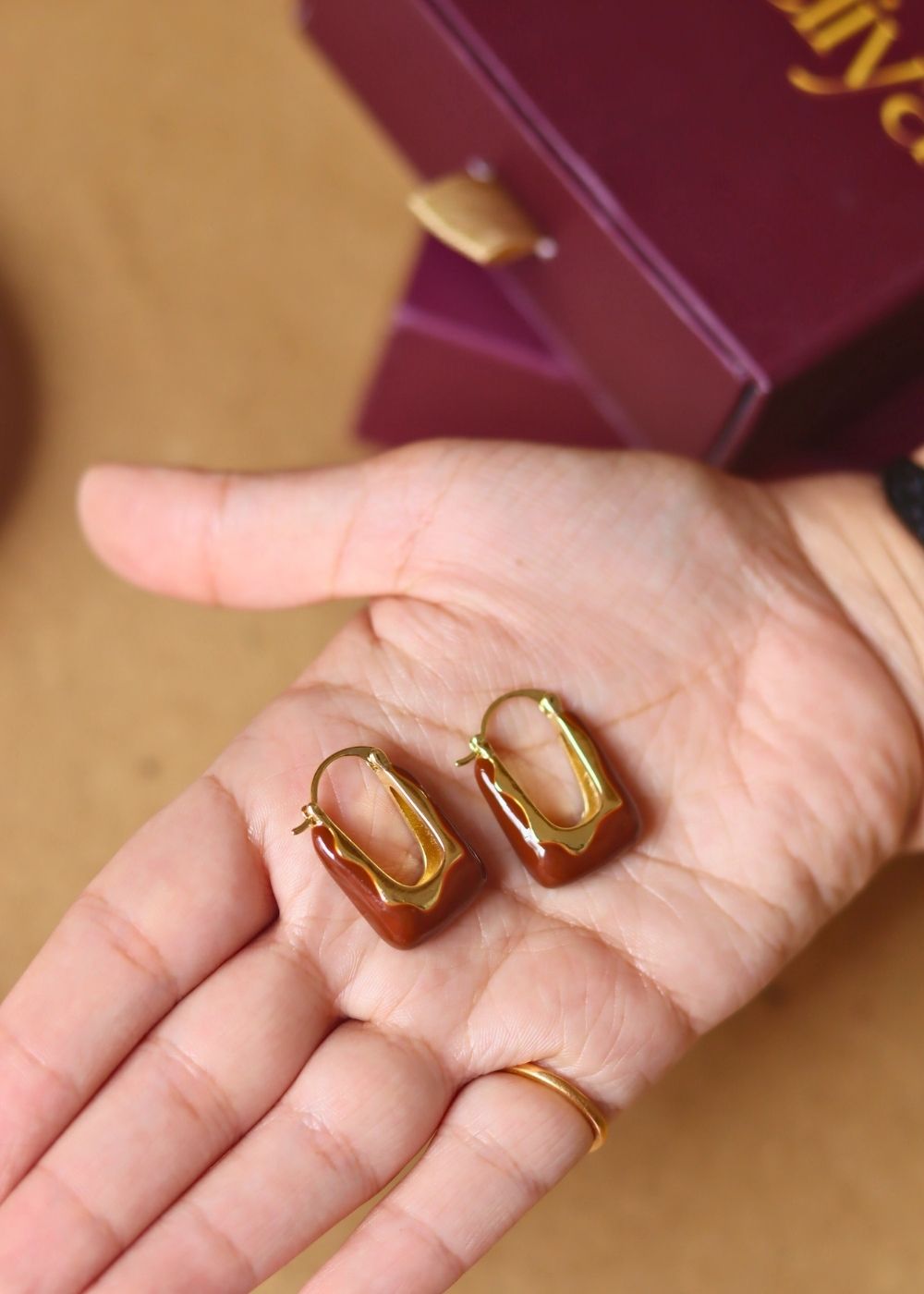 waterproof Choco Caramel Hoops