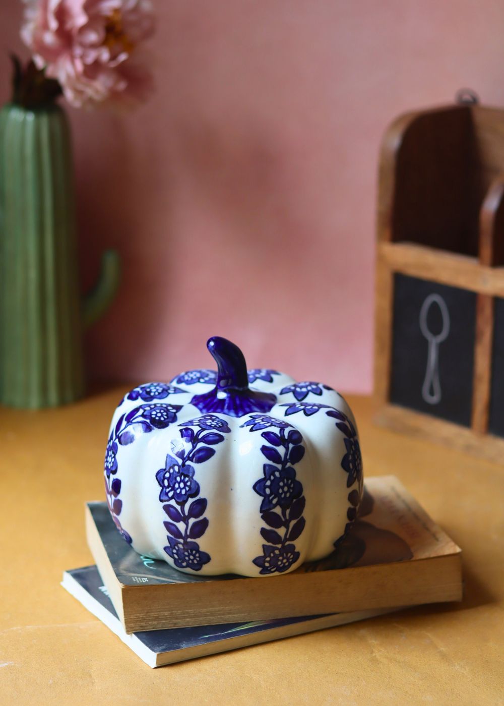 Blue & White Pumpkin