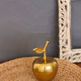 golden apple jar made by metal