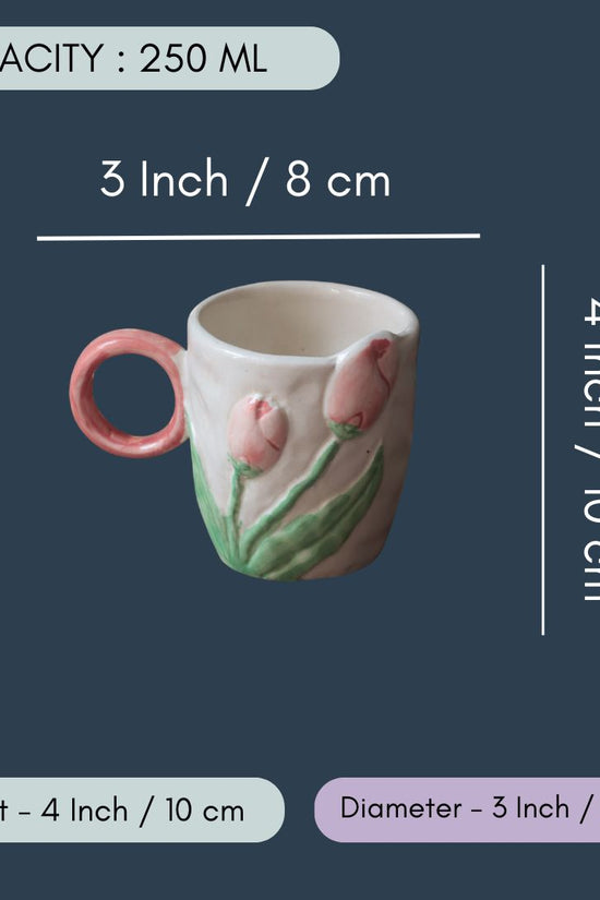 Tulip Engraved Mug