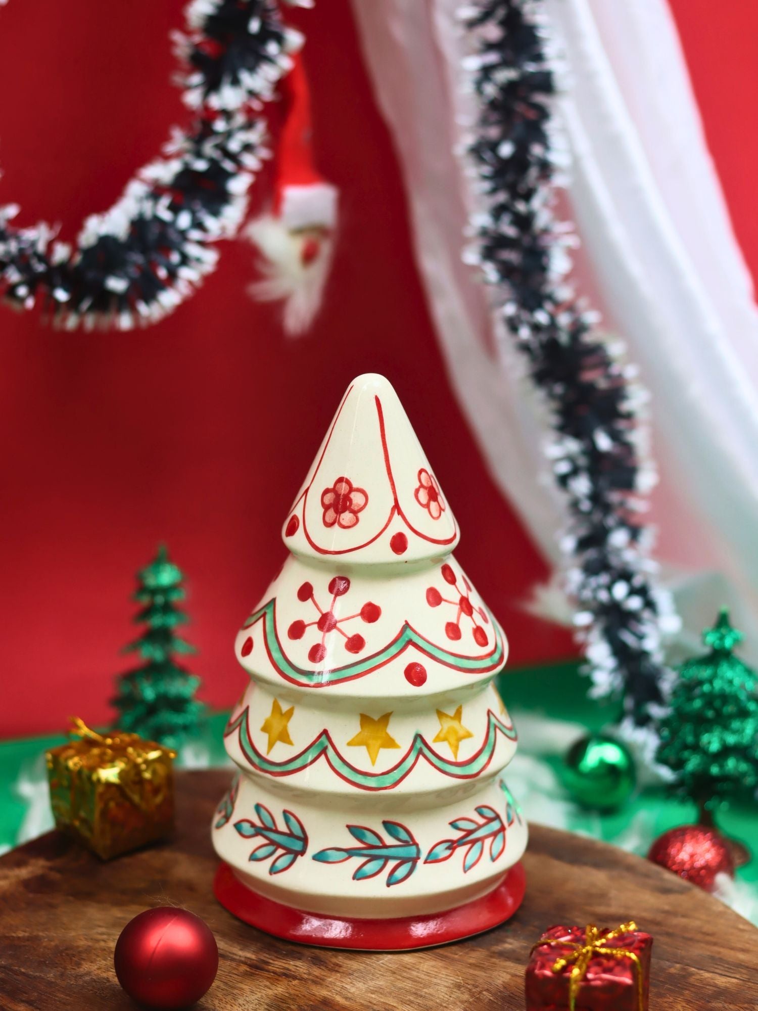 Hand painted White Christmas Tree with premium quality material