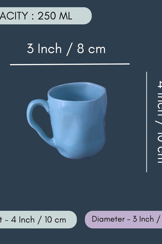 Turquoise Wavy Mug