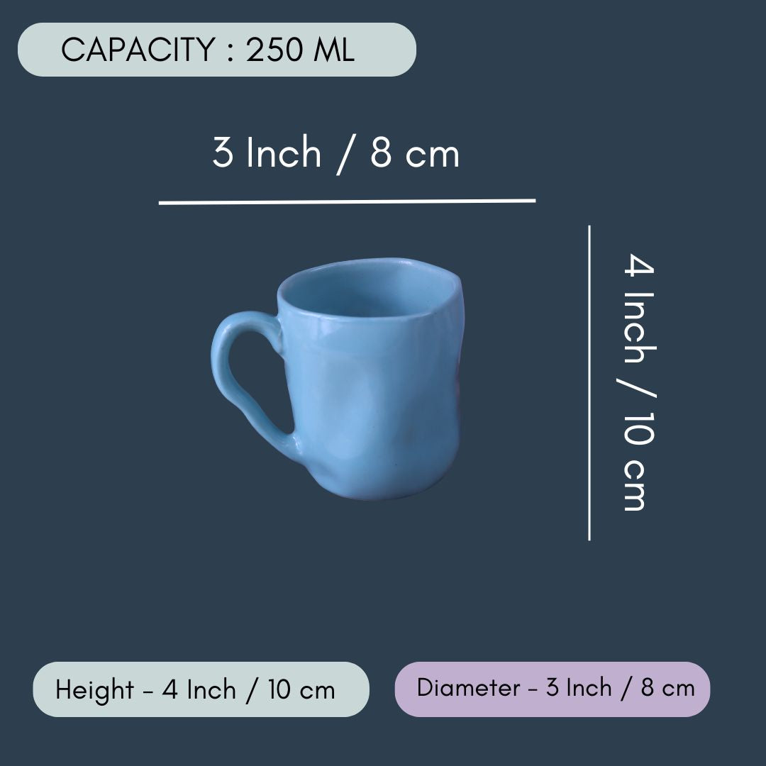 Turquoise Wavy Mug