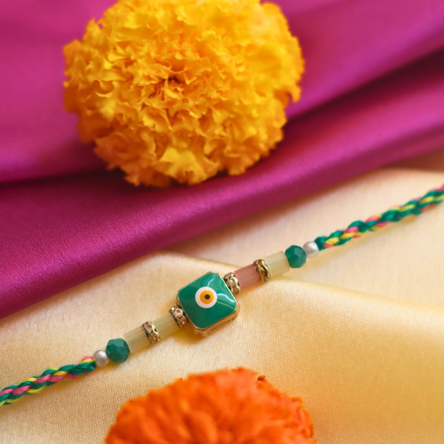 handmade Nazar Na lage Rakhi