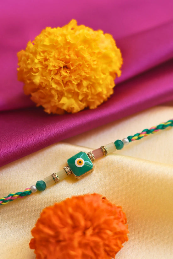 handmade Nazar Na lage Rakhi