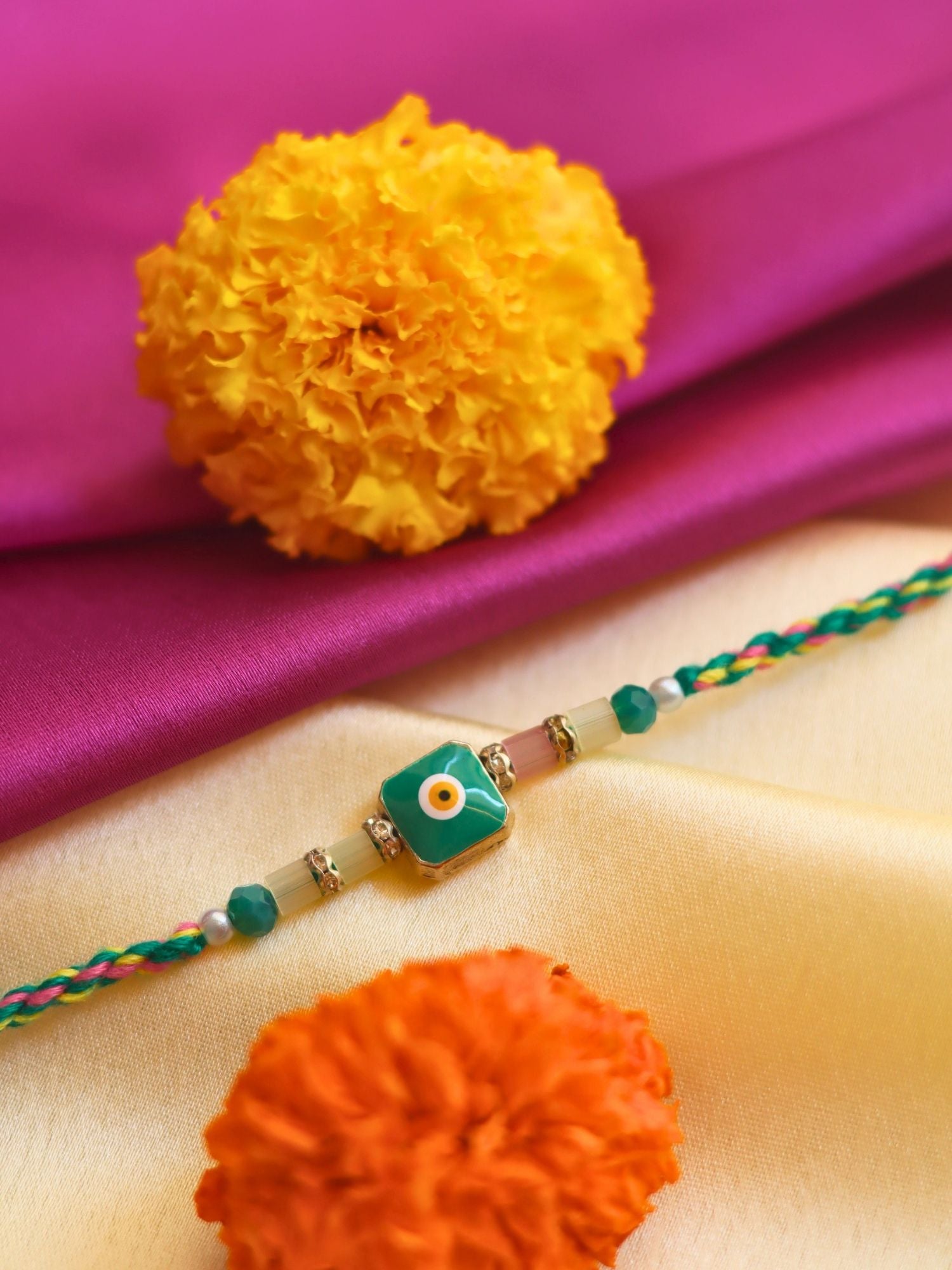 handmade Nazar Na lage Rakhi