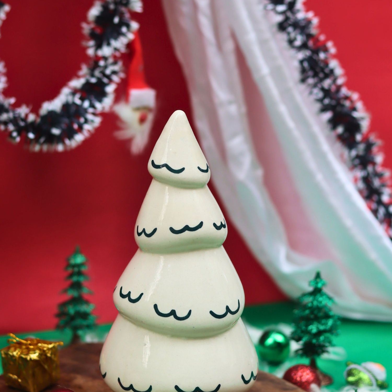 handmade Snow White Christmas tree for this chistmas festive season
