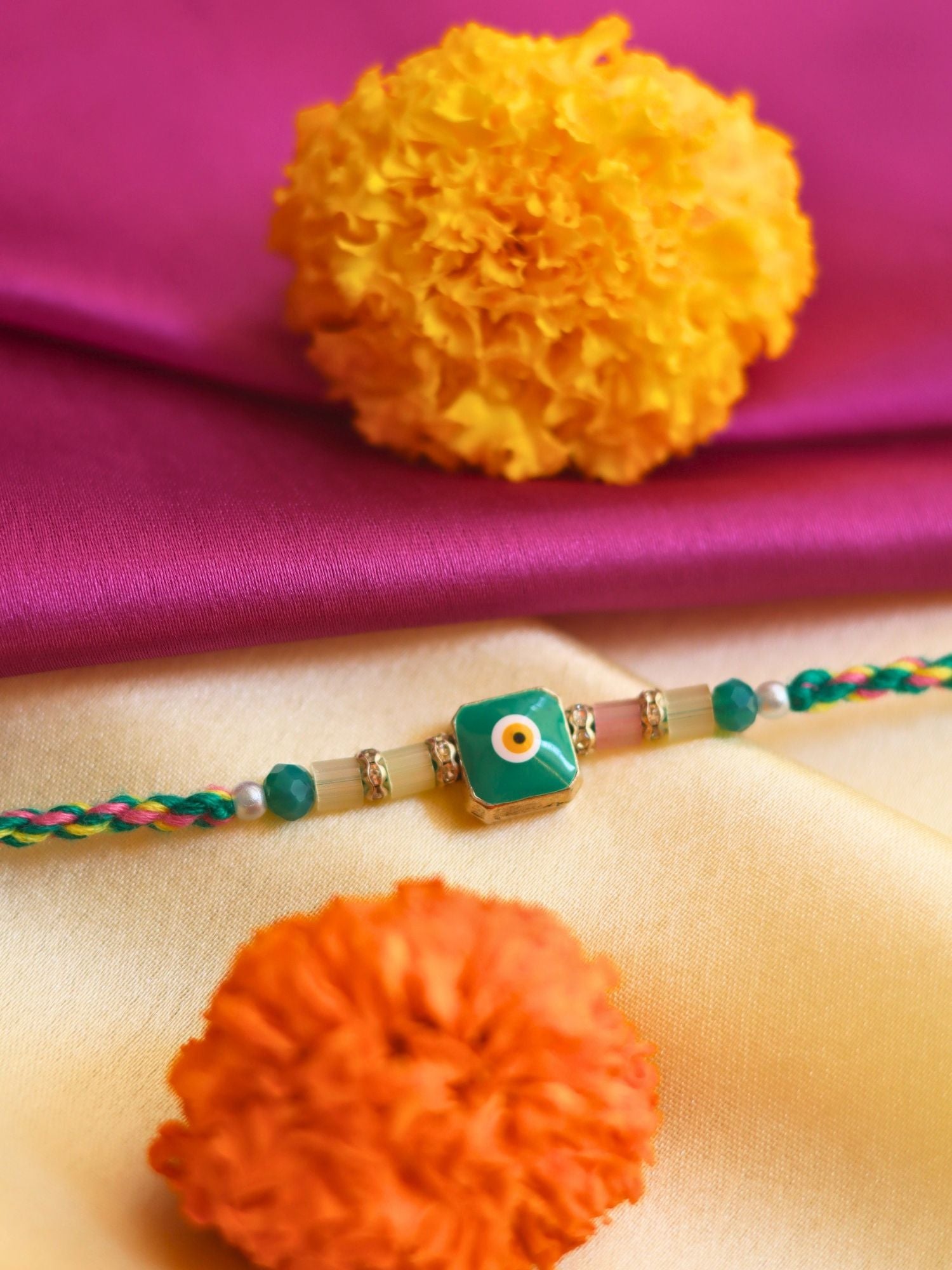 Nazar Na lage Rakhi handmade in India