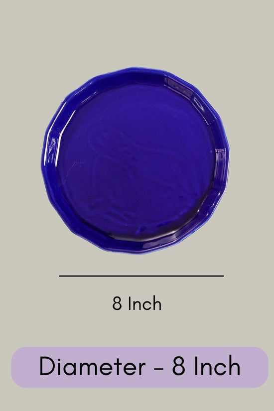 Royal Blue Snack Plate