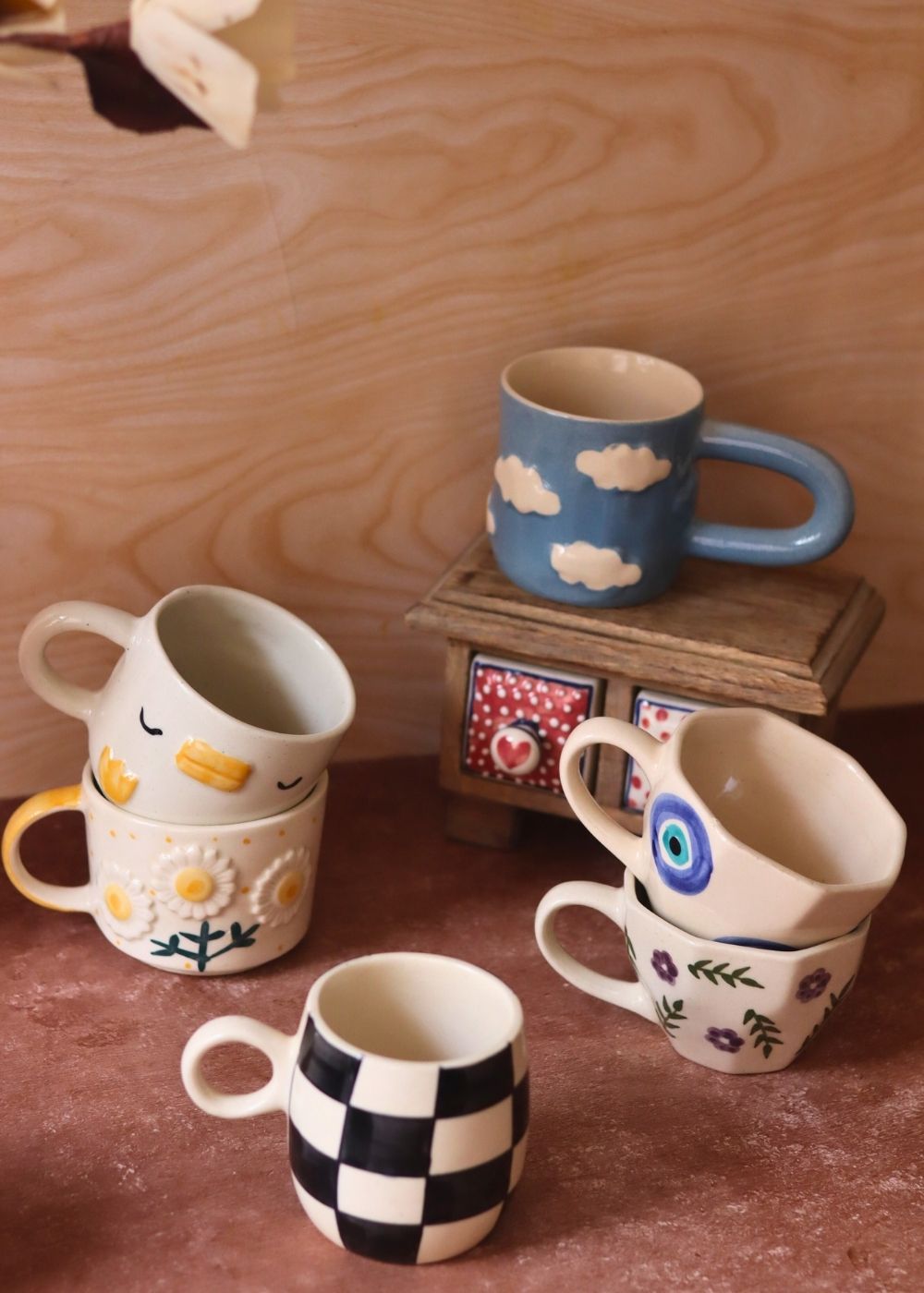 Set of 6 Treat & Sweet Mugs (for the price of 5) made by ceramic