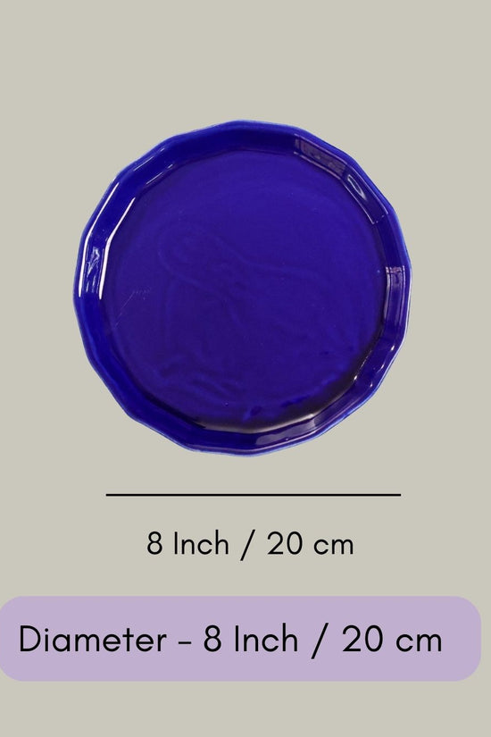 Royal Blue Snack Plate