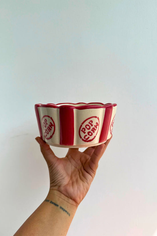 The Movie Night Popcorn Bowl made by ceramic