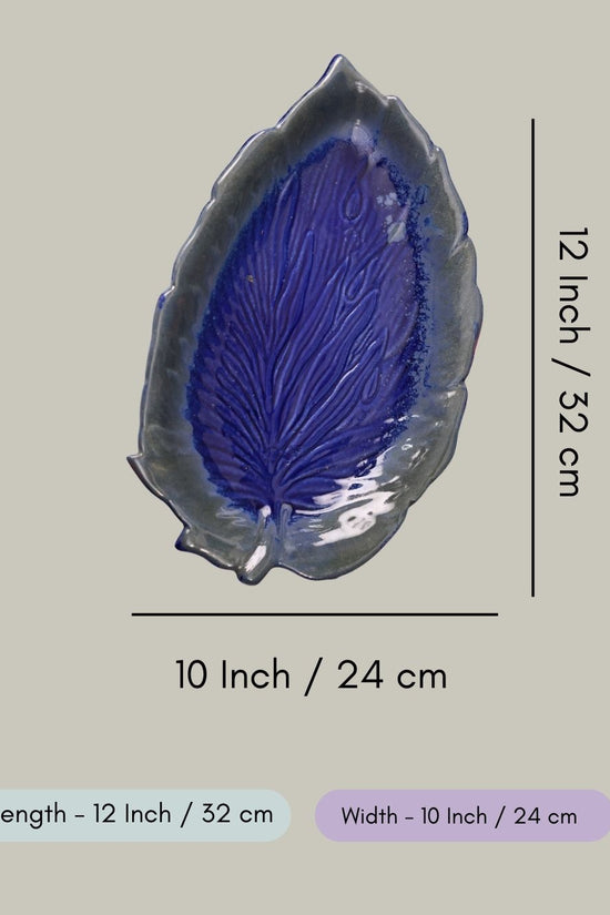 Royal Blue Betel Leaf Platter