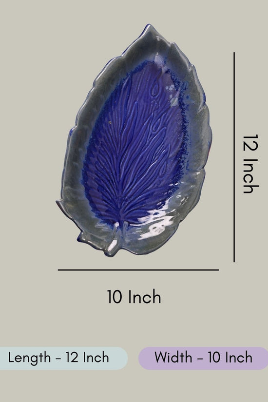 Royal Blue Betel Leaf Platter